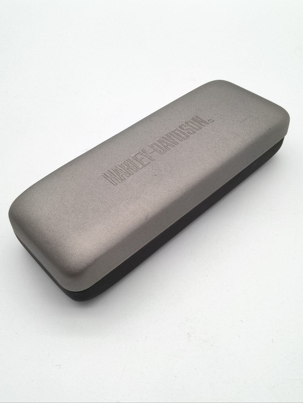 Harley Davidson Metallic Grey Hard Shell Eyeglass Case - HD AS64H